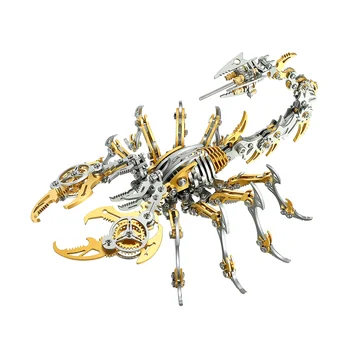3D Scorpions Металлическая Головоломка Стимпанк Механическая Модель Насекомого Комплект Floatingcity Steel Warcraft Собрать Игрушку Jhandmade Для Взрослых