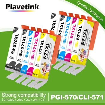 Совместимый Чернильный Картридж Plavetink PGI-570xl PGI570 570xl PGI-570 CLI-571 Для принтера Canon PIXMA MG5700 TS5055 TS9050 TS9055