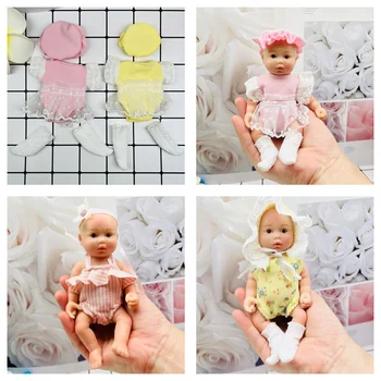 Милая 6-дюймовая кукла-Возрождение, Силиконовая одежда Для Недоношенного Ребенка, Рождественский Подарок