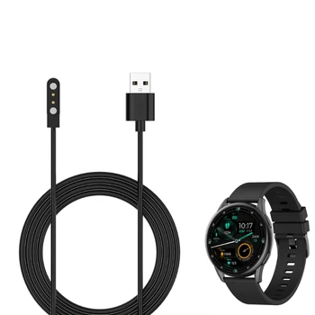 2-Контактный Прочный Зарядный Кабель USB Линия Зарядки Шнур Веревка Черный Для Умных Часов Kieslect Watch K10 K11