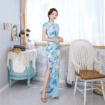 2023 Элегантное Женское Китайское Традиционное Тонкое платье Чонсам, Свадебный костюм, Длинные платья, Сексуальное Многоцветное Ципао 6XL