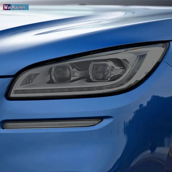 2 Шт Защитная пленка для автомобильных фар Восстановление Винила Прозрачная Черная Наклейка TPU для Lincoln Corsair 2019 2020 Аксессуары