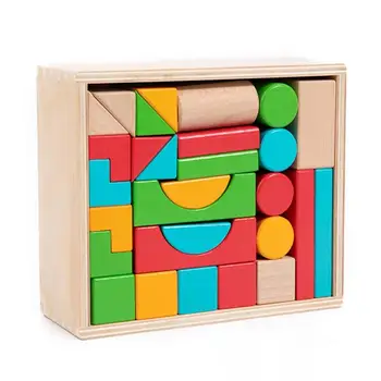 Игра-головоломка Детские развивающие игрушки для укладки деревянных блоков Игровые блоки для малышей мальчиков подростков взрослых для домашних путешествий