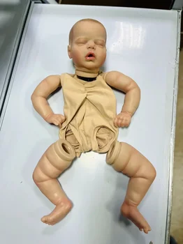 22-дюймовый комплект Reborn для спящей малышки Алексис, укорененные ресницы, 3D части куклы с раскрашенной кожей, на теле видны вены, название на шее
