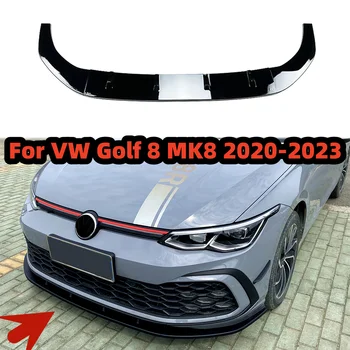 Для Volkswagen VW Golf 8 MK8 GTI Rline 2020 - 2023 Автомобильный Разветвитель Переднего Бампера Для Губ Обвес Спойлер Сплиттер Автоаксессуары