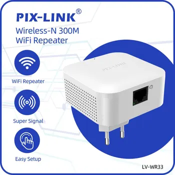 PIX-LINK WR33 WiFi Ретранслятор Беспроводной Wifi Удлинитель 300 Мбит/с Wi-Fi Усилитель 802.11N Усилитель сигнала Wi-Fi Дальнего действия 2.4 G Wifi Rep