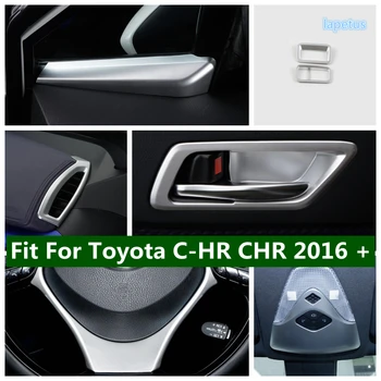 Переключатель передних фар/Рулевое колесо/Боковая Вентиляционная накладка для Toyota C-HR CHR 2016-2022 Автомобильные Матовые Аксессуары