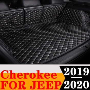 Изготовленный на заказ Коврик в багажник автомобиля для JEEP Cherokee 2020 2019 Задний Багажник грузового лайнера Задний Багажник багажная площадка Автомобильные Ковровые покрытия Детали