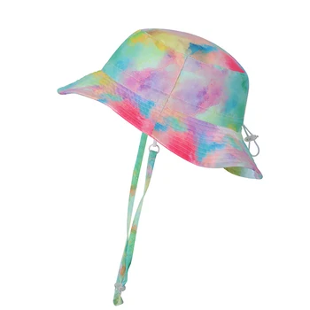 Ремешок от солнцезащитной шляпы, летний пляжный аксессуар для девочек, Шапочка с широкими полями, защищающая от ультрафиолета для купания малышей во время отпуска.