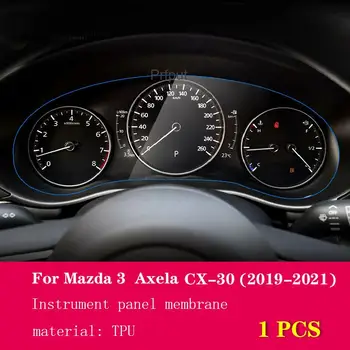 Для Mazda CX-30 2020 2021 Центральная консоль салона автомобиля Прозрачная Защитная пленка из ТПУ Против царапин навигационные Аксессуары
