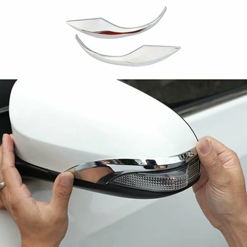 2шт ABS Автомобильное Зеркало Заднего Вида Декоративная Полоса Боковые Молдинги Для Toyota Corolla 2014-2018