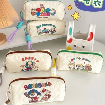 Японский пенал с милым щенком из мультфильма большой емкости, стильные канцелярские принадлежности для студентов Kawaii, школьные принадлежности, милая сумка Back To School