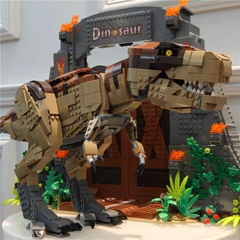 В НАЛИЧИИ J61001 3508 шт. модель тираннозавра Рекса строительные блоки Динозавр Кирпичи Совместимые 75936 Игрушки для детей подарки