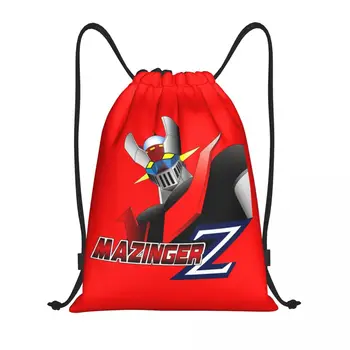 Изготовленные на заказ сумки Mazinger Z на шнурке Для женщин и мужчин, легкий рюкзак для хранения UFO Robot, аниме, Манга, Спортивный зал