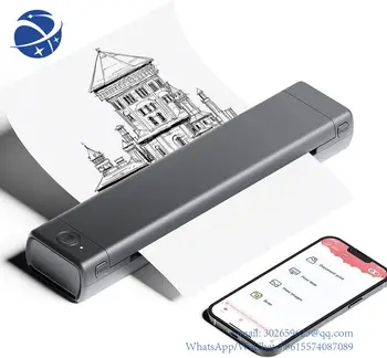 Портативный принтер yyhc Phomemo, дорожный беспроводной термопринтер шаблонов татуировок, офисный, домашний, m08f letter Bluetooth compact prin