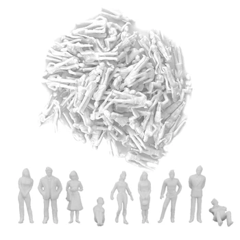 Белые фигурки 1: 50, архитектурная модель в масштабе человека, модель HO, пластиковые люди