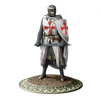 Рыцарь крестового похода в разобранном виде 1/24, начало 12 века, наборы миниатюрных моделей на основе фигурки из смолы, неокрашенные