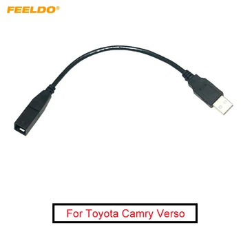 FEELDO 20шт, автомобильный радиоприемник с разъемом USB 2.0, кабель-адаптер для Toyota Camry Verso Mazda Lexus GS350, аудио USB-кабель
