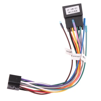 ABS Универсальный Штекер-розетка Жгута проводов для Автомагнитолы Pioneer AEG Audiovox с 16-контактным адаптером ISO-кабеля