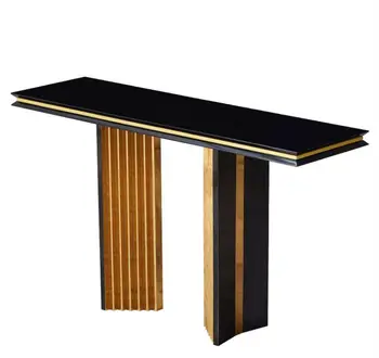 Итальянский светильник, современный роскошный столик с полоской и входной столик высокого класса