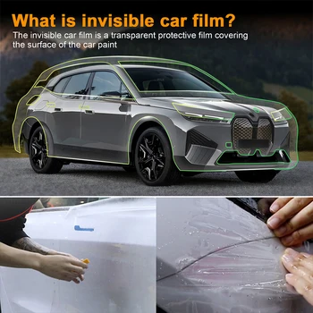 для BMW IX i20 2022 2023 Внешний вид переднего бампера автомобиля Предварительно Вырезанная Защитная краска PPF, наклейки из прозрачной пленки Tpu против царапин