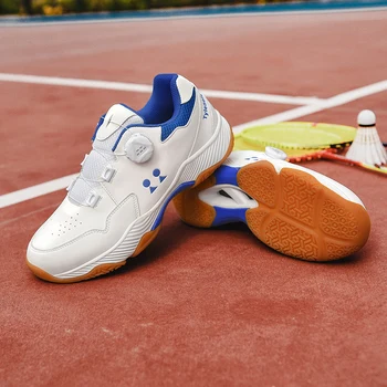 Большие размеры 36-46, обувь для бадминтона для пар, мужская волейбольная обувь с быстрой шнуровкой, Противоскользящая Спортивная обувь для настольного тенниса 0588
