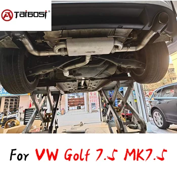 Для автомобиля Volkswagen VW Golf 7.5 MK7.5 GTI 1.2T 1.4T 1.6L Выхлопная Труба Taibosi Performance Catback Pipe Электрический Клапан Глушителя