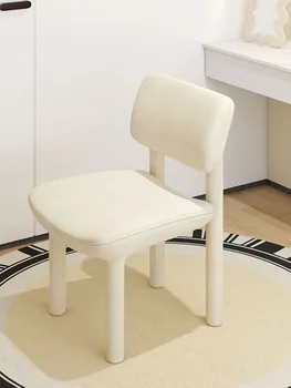 Скандинавский стул для макияжа Дизайн мебели Табурет для домашней гостиной Туалетный столик для спальни Табуреты со спинкой Современные стулья для маникюра
