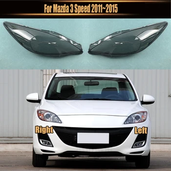 Для Mazda 3 Speed 2011 ~ 2015 Крышка Лампы Передней фары Прозрачные Абажуры Корпус Фары Из Оргстекла Заменить Оригинальный Объектив