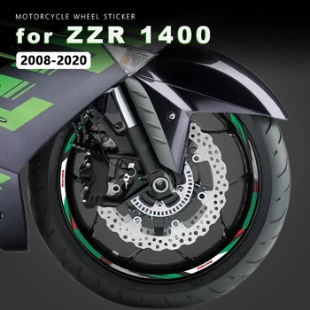 Наклейка на Колесо Мотоцикла Водонепроницаемая для Kawasaki ZZR1400 Аксессуары ZZR 1400 2008 2009 2010-2020 2016 2017 2018 2019 Наклейка на Обод