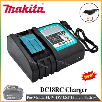 Оригинальное Зарядное Устройство Makita 14,4 В-18 В DC18RC Зарядное Устройство Makita 6000 мАч Bl1830 Bl1430 BL1860 BL1890 Зарядное Устройство для инструмента