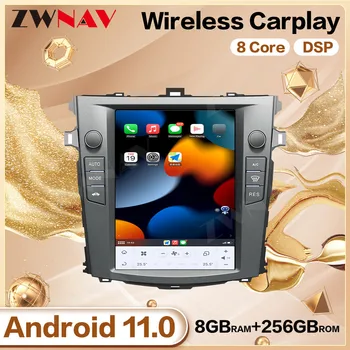 Автомобильный Мультимедийный Плеер Android 11 с Диагональю 128G Tesa-Screen Для Toyota Corolla 2007-2013 GPS Аудио Радио Стерео Carplay Головное Устройство