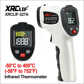 XRCLIF Бесконтактный Цифровой Лазерный Инфракрасный Термометр Пистолет Сигнализация Высокой Низкой Температуры -58℉ ~ 1112℉ Пирометр Измеритель температуры