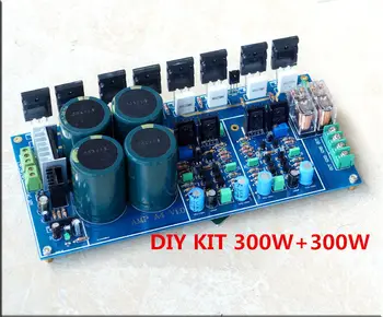 DIY kit HIFI Полностью симметричная Двойная параллельная плата дискретного усилителя мощности 600 Вт