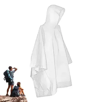 Легкий мужской дождевик с капюшоном, водонепроницаемый длинный плащ, велосипедная куртка для бега, дождевик, костюм для пеших прогулок на открытом воздухе