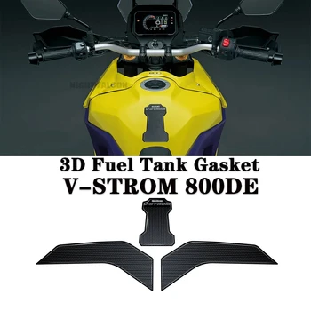 Аксессуары V-STROM 800DE Прокладка Топливного Бака Мотоцикла Для SUZUKI V Strom 800DE 2023-3D Комплект Наклеек Из Эпоксидной Смолы Накладка На Бак