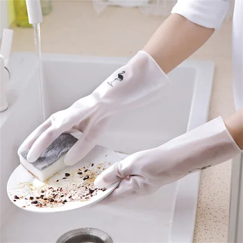 Гибкие водонепроницаемые перчатки, прочные перчатки, прочные перчатки для уборки, кухонные перчатки, перчатки для мытья посуды, лучшее сцепление, санитарные