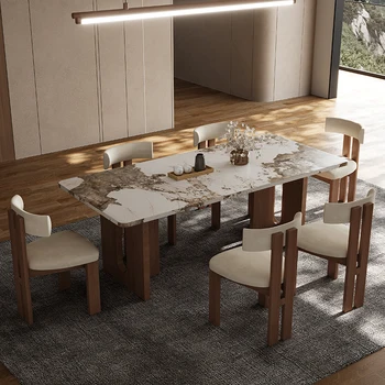Современный обеденный стол в Скандинавском стиле, Модульный Обеденный стол в центре ресторана, небольшой квартиры, Необычная Мебель для дома Mesa Comedor