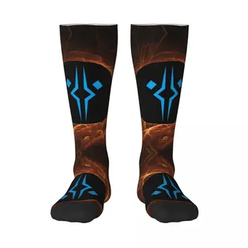 Уникальные носки ASHOKA SILLHOUTE 20 контрастных цветов, компрессионные носки в стиле ретро, модные графические чулки для взрослых