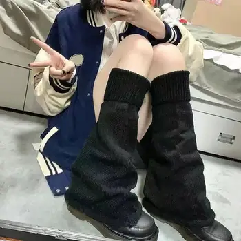 Зимние теплые носки в японском стиле, теплые вязаные носки для ног 