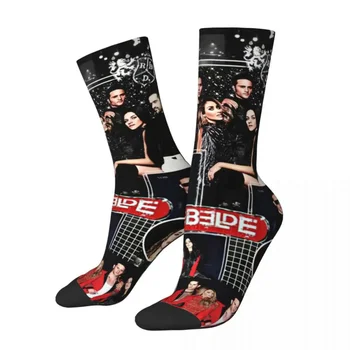 Баскетбольные носки Rebelde в стиле хип-хоп, мексиканский коллаж, баскетбольные носки из полиэстера RBD Crew для унисекс, впитывающие пот.