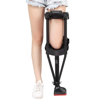 Вспомогательные средства для ходьбы без поддержки, коленные ходунки, телескопическая трость для ходьбы на одной ножке, левая нога / правая нога