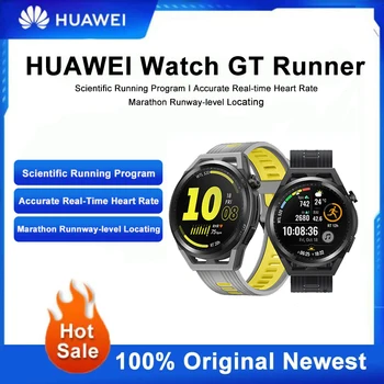 Смарт-часы Huawei Watch GT Runner с Bluetooth-вызовом, Водонепроницаемая научная программа для бега, частота сердечных сокращений в режиме реального времени, Мужской спортивный браслет
