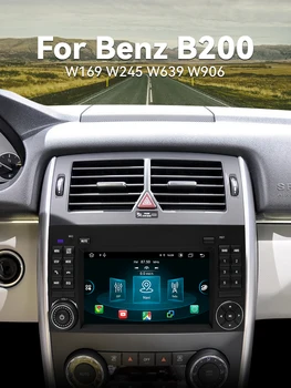 Беспроводной Автомобильный Радиоприемник Carplay Android 12 Для Mercedes Benz B200 Sprinter W906 W639 AB Class W169 W245 Viano Vito DSP 128 ГБ GPS