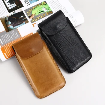 Мужская поясная сумка для мобильного телефона из натуральной кожи для Blackview N6000, чехол для телефона, сумки