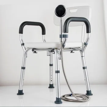 Регулируемое сиденье для ванной комнаты для пожилых людей, противоскользящие банные стулья для пожилых людей, приземистый табурет для унитаза, специальный стул для душа, сиденье для домашнего стула