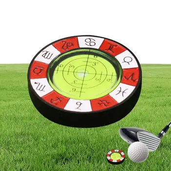 Установка универсального уровня Регулировка Уровня баланса Клюшка для гольфа Ассистент Зеленый Аксессуары для гольфа Зеленый Считыватель