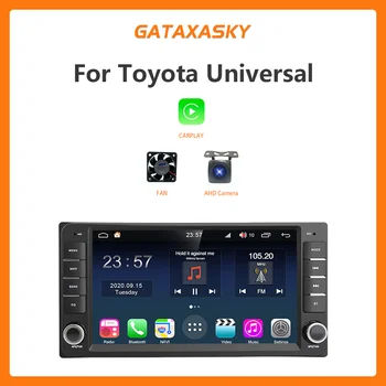 GATAXASKY Для Toyota VIOS CROWN CAMRY HIACE PREVIA COROLLA RAV4 android Автомобильный Мультимедийный Радиоплеер Стерео CarPlay Универсальный