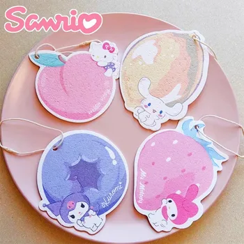 Sanrio Hello Kitty Magic Губка для мытья посуды Kuromi Melody Кухня Ванная комната Милая чистящая салфетка Прочная губка для чистки Чудо-губка