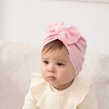 Новые аксессуары для волос детская жаккардовая шляпа baby twist bow фетальная шляпа baby elastic Indian hat